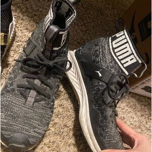 Puma Ignite Evoknit Black Lace-up Women’s Slip on High tops